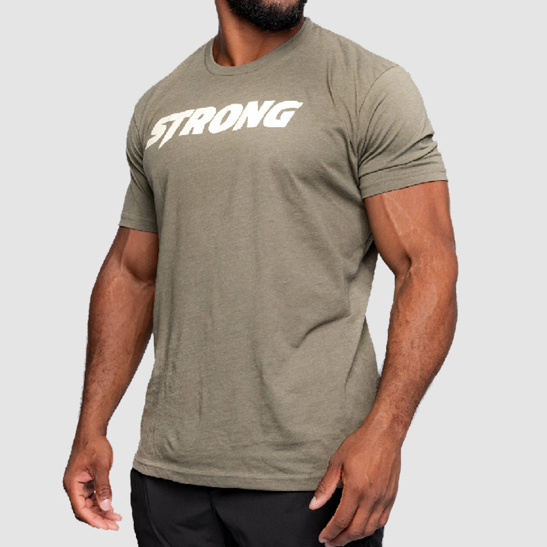 Mark Bell - Sling Shot Strong 2.0 Tee Dark Grey / S