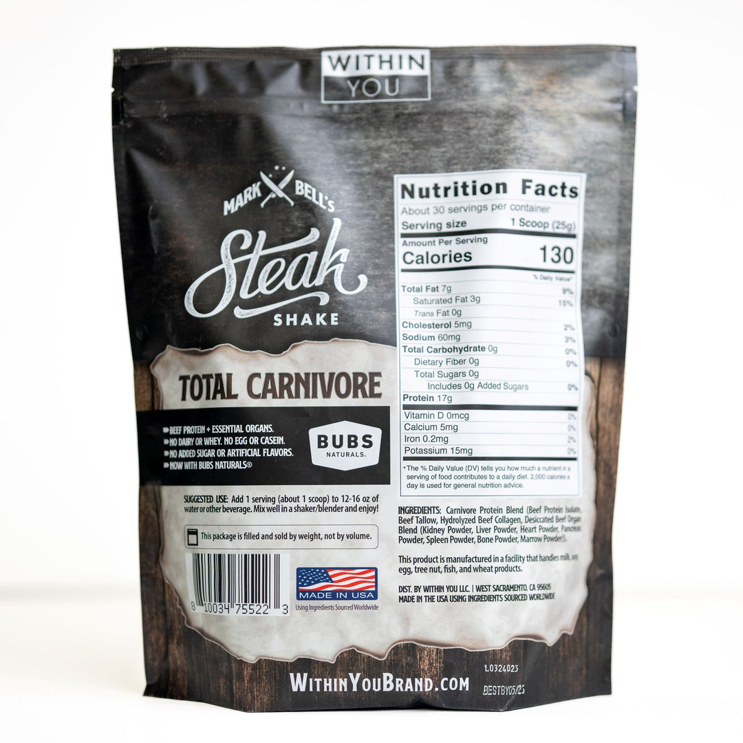 Unflavored Total Carnivore Protein