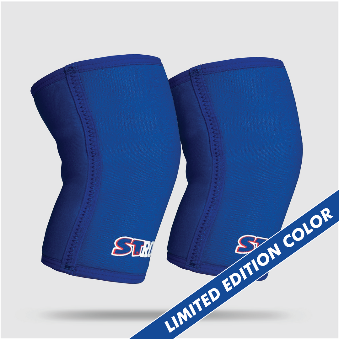 Ginocchiere Sling Shot Strong Black 7mm – Supporto Neoprene Per Sollevamento Pesi, 2 Pezzi